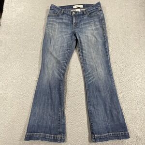 Gap Jeans Womens 10A Blue Long And Lean Flare Stretch 30 Waist 32 Inseam Vintage